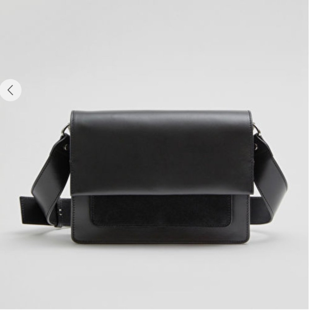 & Other Stories *Brown/Tan* Leather Crossbody Bag